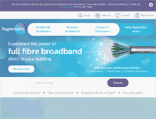 Tablet Screenshot of hyperoptic.com